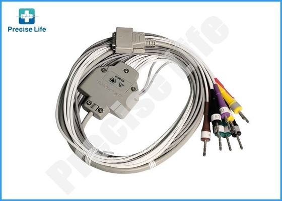 Nihon Kohden BJ-963D ECG Patient Cable IEC Color Code 3.0DIN For ECG Machine