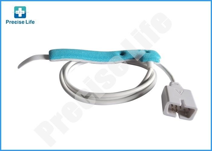 PVC Disposable Spo2 Sensor With DB7 Pin Connector 1 Meter Length Sponge ...