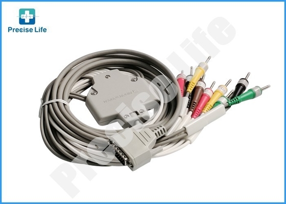 Nihon Kohden BJ-961D ECG Patient Cable IEC Color Code 3.0DIN 10 Leads TPU Cable 3.6m