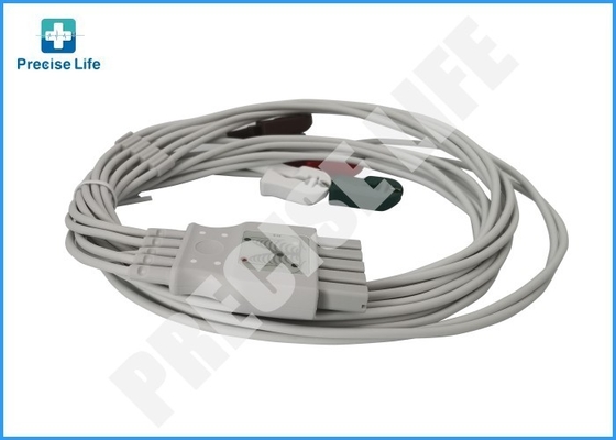 Drager MP03414 ECG cable 5-lead Dual-pin connector IEC2 color code 1.5m